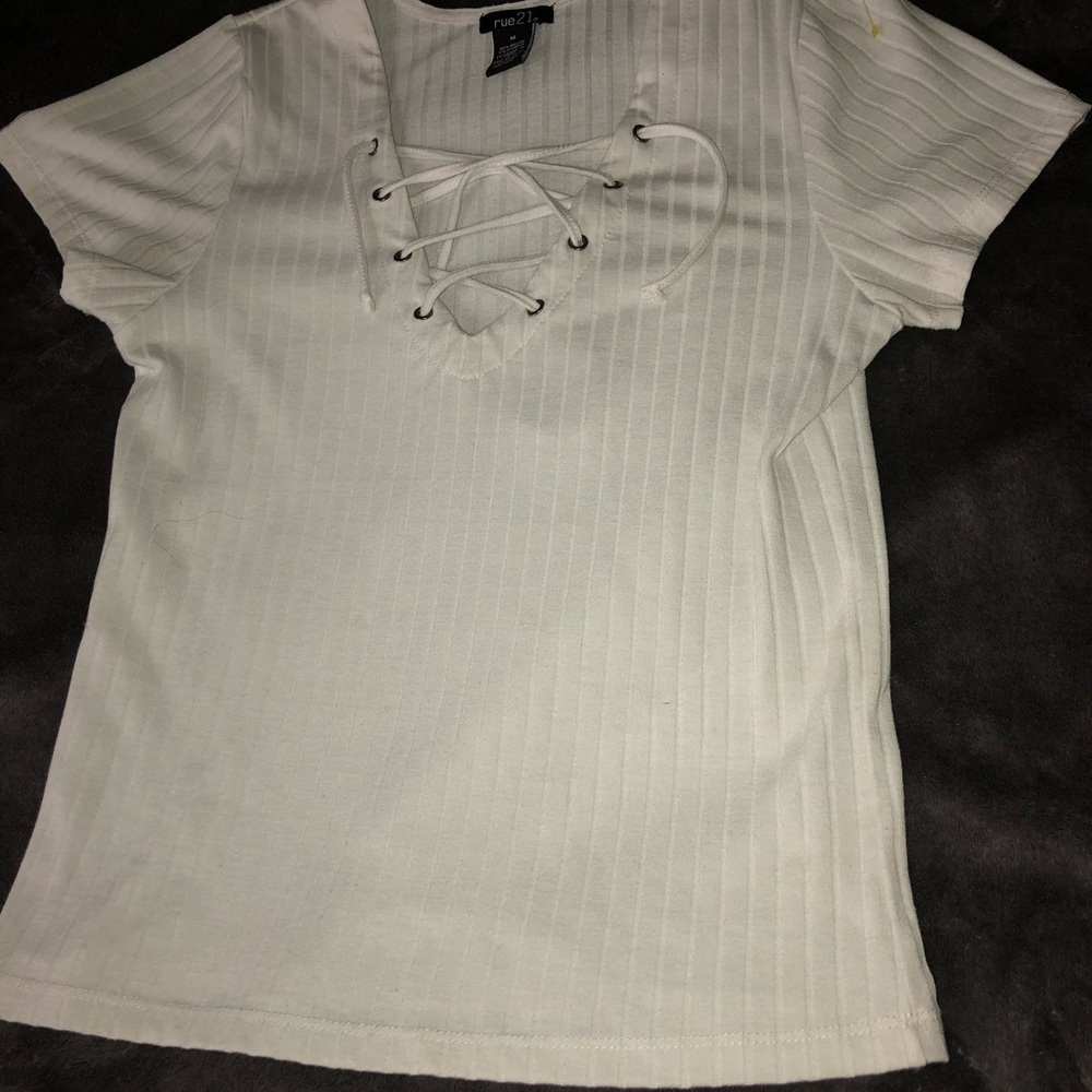 White fitted shirt